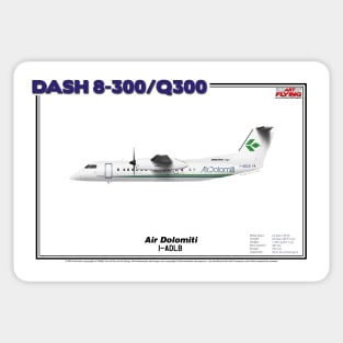 DeHavilland Canada Dash 8-300/Q300 - Air Dolomiti (Art Print) Sticker